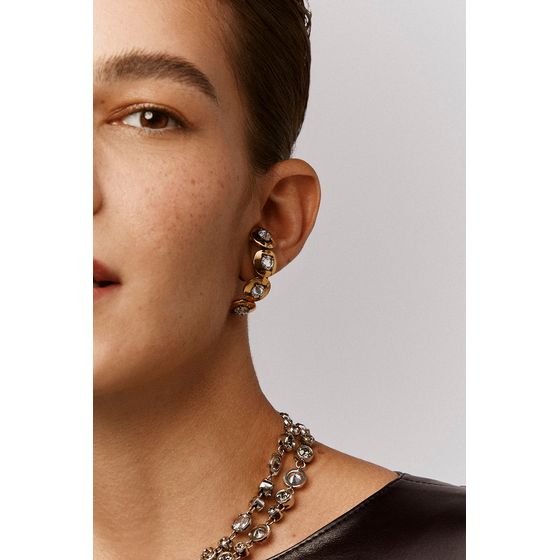 Earcuff Discos Liso Eterna Ouro Vintage Tu